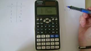 Casio fx-991EX Classwiz calculator. Finding mean, variance, standard deviation etc