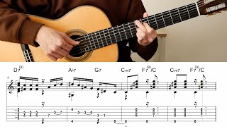 Wave [TAB] Simple Fingerstyle Guitar | A.C. Jobim