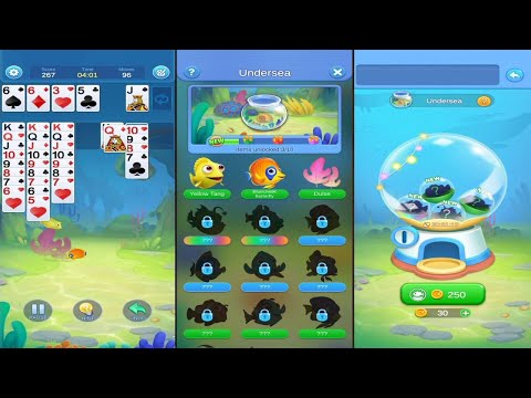 Solitaire 3D Fish (by Polar Bear Studio) - offline classic card game for Android and iOS - gameplay. - YouTube