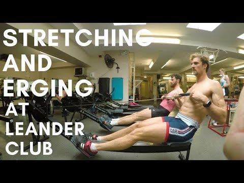 ERGING AND STRETCHING AT LEANDER CLUB WITH ADAM NEILL | Vlog 20