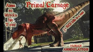 Primal Carnage: I play as 'Wrecks', the T-rex & annihilate!