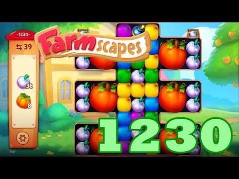 Farmscapes Level 1230HD Gameplay Walkthrough | 3 - match game | android | ios | pc | GameGo Game