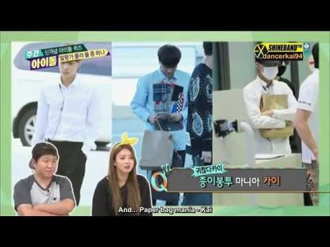 [Eng Sub HD] 140903 EXO Kai - Weekly Idol (Kai's Paper Bag)