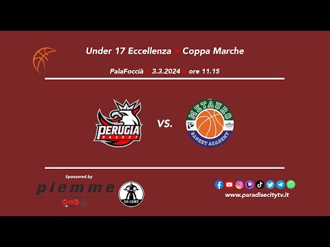 HIGHLIGHTS UNDER 17 ECCELLENZA BASKET - COPPA MARCHE 2023-24 - PERUGIA BASKET vs. METAURO BK ACADEMY