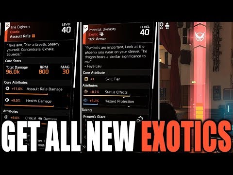 The Division 2 - HOW TO GET ALL 10 NEW EXOTICS IN WARLORDS OF NEW YORK! (BEST WAY & HOW THEY WORK)