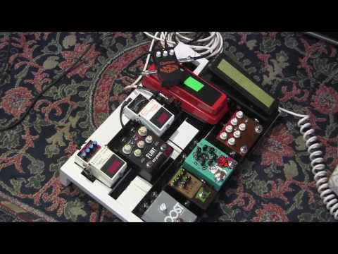 Quilter Microblock 45 mini amp demo with Pedals (full pedalboard) & Marshall 412 cab