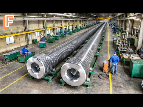 How Giant Hex Bolts and Nuts Are Made Inside Massive Manufacturing Factory