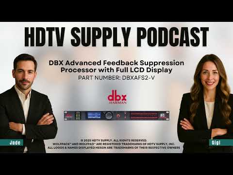 DBX DBXAFS2-V Advanced Feedback Suppression Processor with Full LCD Display