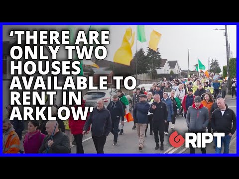 Hundreds attend “Arklow Says No” protest against direct provision centre