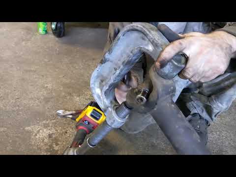 How to remove U-Joints using a ball joint press.
