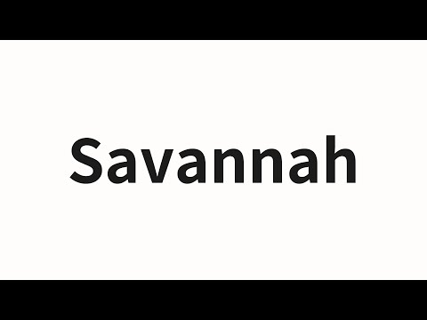 How to pronounce Savannah | Savannah (Savannah in Chinese)