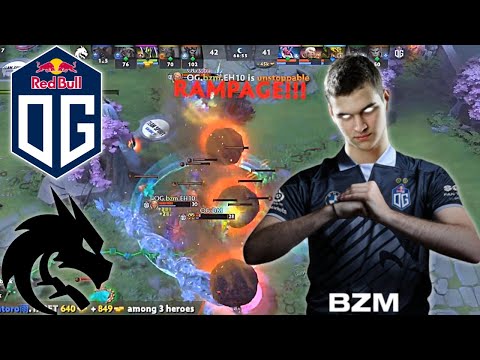 BZM INVOKER GOD ENDED OG vs TEAM SPIRIT GAME WITH DOUBLE RAMPAGE
