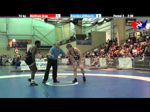 Matthew Gray vs. Brandon Wilbourn at 2013 ASICS University Nationals - FS