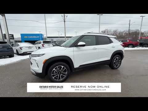 2025 Chevrolet TrailBlazer AWD 4dr LT in White for sale at Ontario Motor Sales in Oshawa, ON