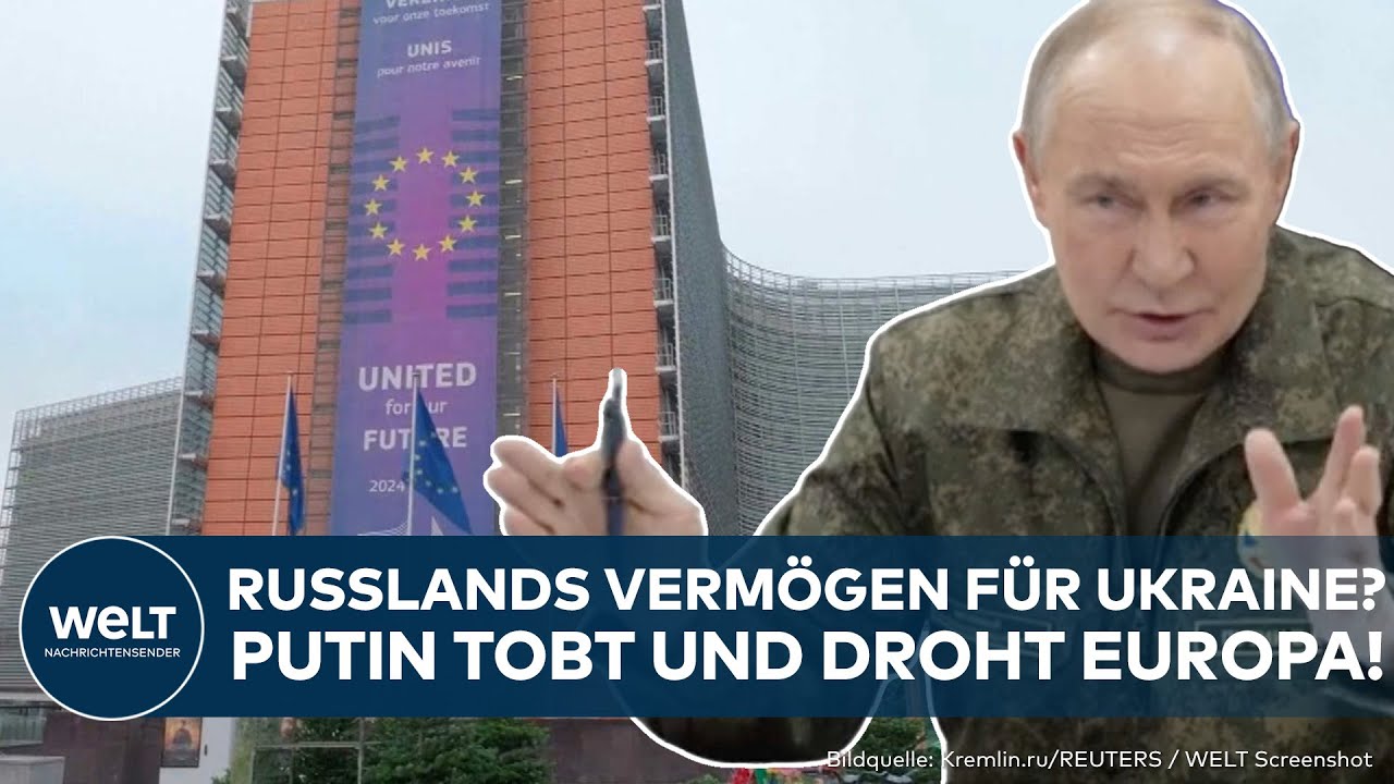 PUTINS KRIEG: Russlands Vermögen für Ukraine? Merz macht Angebot! Moskau droht! Was macht Belgien?
