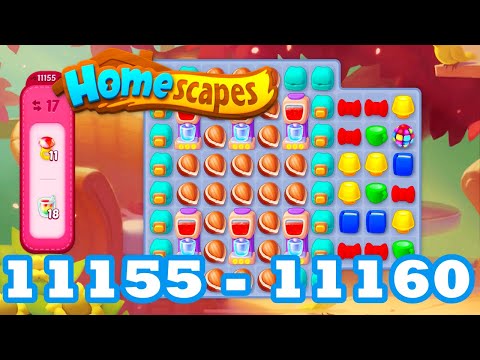 Homescapes Level 11155 - 11160 HD 3 - match puzzle Gameplay | android | IOS | 11157 | 11158 | 11159
