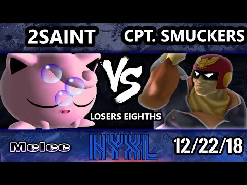 Smash Melee Tournament - MnT | 2Saint (Jigglypuff) Vs. Cpt. Smuckers (Falcon) NYXL SSBM Losers Top 8