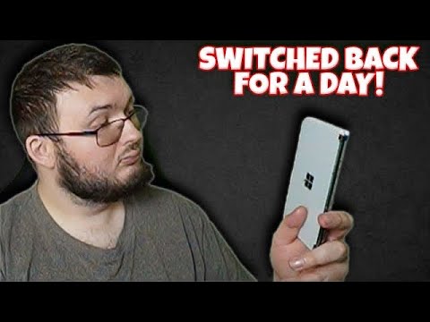 I SWITCHED BACK TO THE MICROSOFT SURFACE DUO FROM THE DUO 2 FOR A DAY! | HERE'S HOW IT WENT!