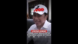 Download lagu Jokowi Responds to Jusuf Kalla's Advice to Show Diplomas to the Public #short mp3
