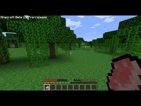 Minecraft 1.8 How to Sprint & Eat [Pre-release]