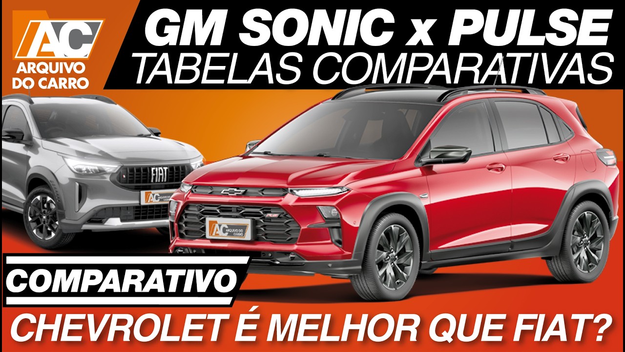 COMPARATIVO: CHEVROLET SONIC x FIAT PULSE – QUAL O MELHOR SUV COMPACTO?