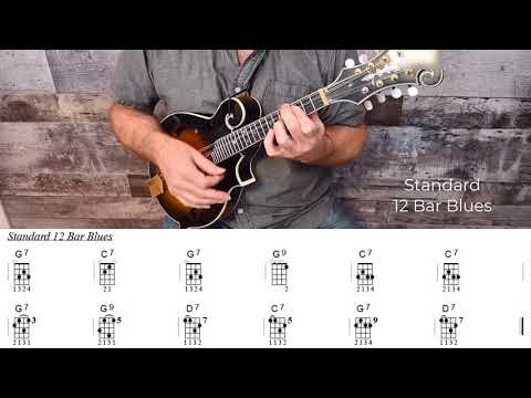 12 Bar Standard Blues Chord Progressions - Mandolin