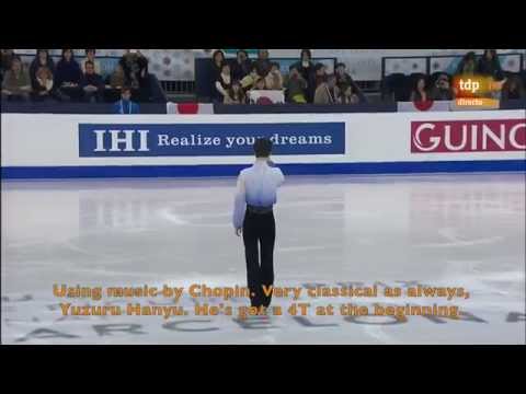 [ENG SUB] Spanish Commentary: Yuzuru Hanyu (JPN) SP - GPF 2014