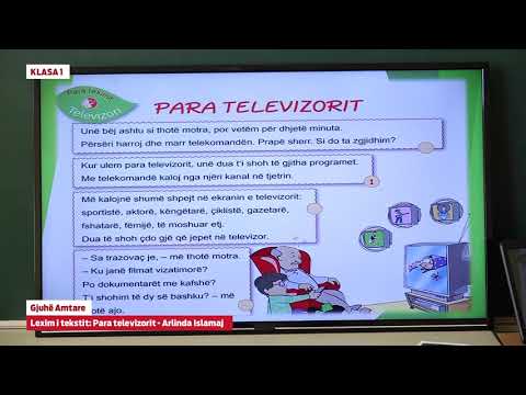 e Mesimi Klasa 1 - 1633 Gjuhë Amtare - Lexim i tesktit - Para televizorit