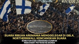 Download lagu AREMANIA ADU SUARA DENGAN NORTHERNWALL, KOMPAK SERENTAK SAAT PSYWAR KE BONEK mp3