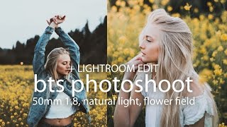 Flower Field Portrait Shoot + Lightroom Edit