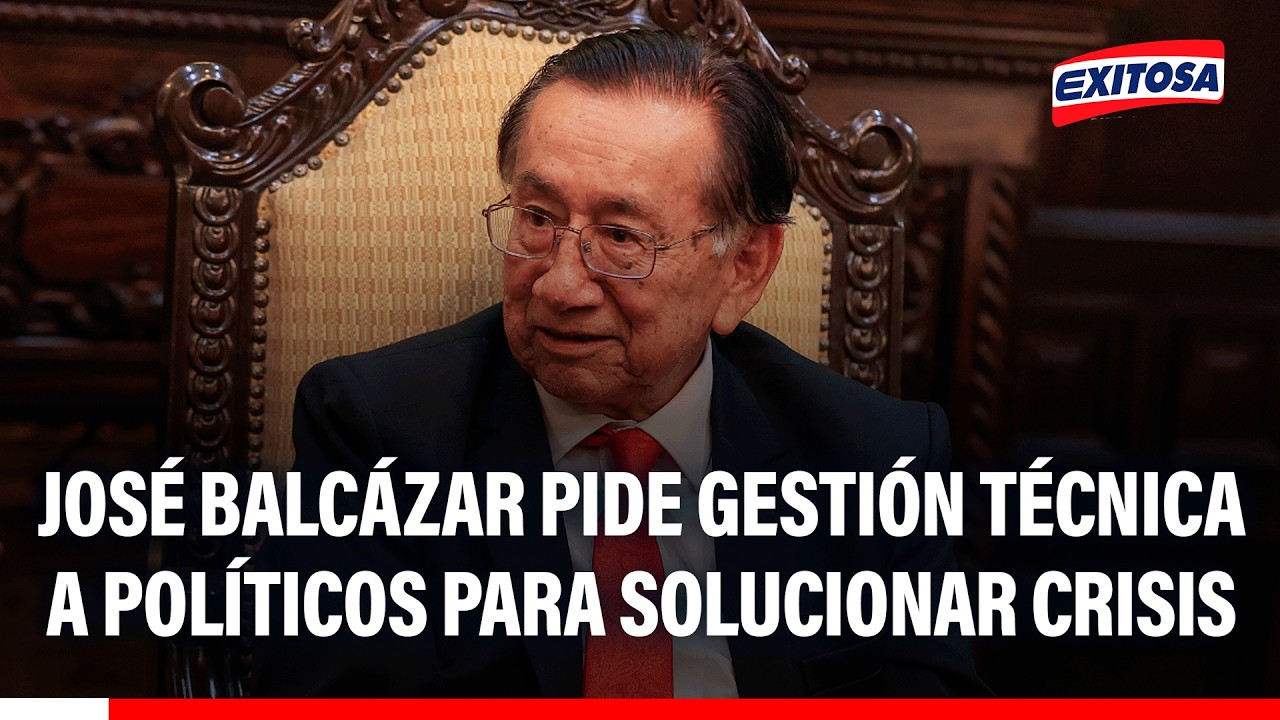 🔴🔵 José Balcázar pide gestión técnica a políticos para solucionar crisis