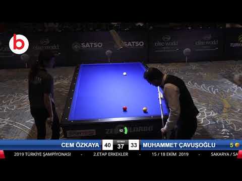 CEM ÖZKAYA & MUHAMMET ÇAVUŞOĞLU Bilardo Maçı - 2019 TÜRKİYE ŞAMPİYONASI 2.ETAP-ELEME