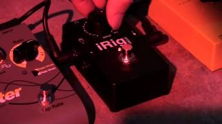 Video thumbnail for iRig STOMP - The first stompbox guitar interface for iPad, iPhone, iPod touch by ikmultimedia