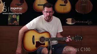 Video thumbnail for Collings C100 Sunburst acoustic guitar demo in Stageshop by Stageshop