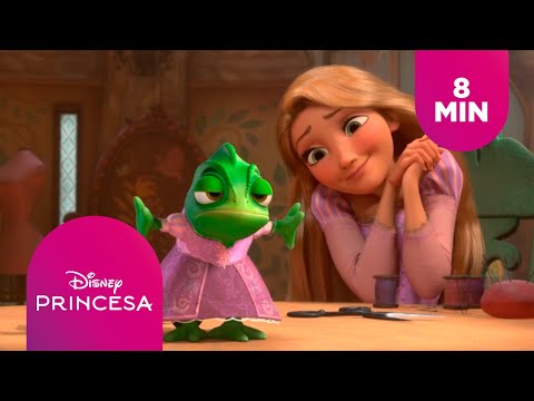 Os Melhores Momentos de Rapunzel e Pascal | Disney Princesa