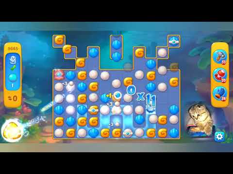 Fishdom 2022, no Boosters,  9645  level  -  прохождение без бустеров,  9645  уровень.
