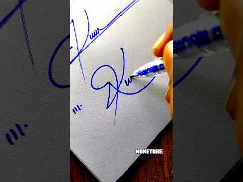 How to sign the letter K?