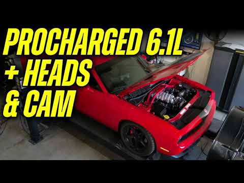 ProCharged 6.1L Challenger with Heads & Cam on Dyno