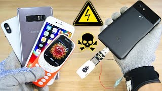 USB Killer vs Google Pixel 2, iPhone 8/X Fake &amp; More! Instant Death?