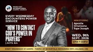 "HOW TO CONTACT GOD'S POWER IN PRAYERS" || WORD DIET INTERNATIONAL GOSPEL CHURCH 9/09/2026
