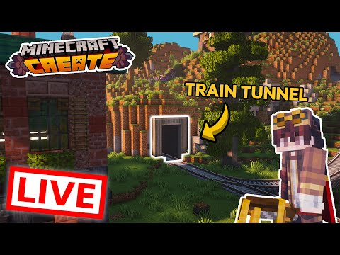 Insane Minecraft TRAIN TUNNEL Build!