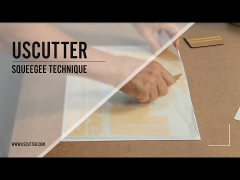 Part of a video titled Squeegee Technique for Vinyl Application - YouTube
