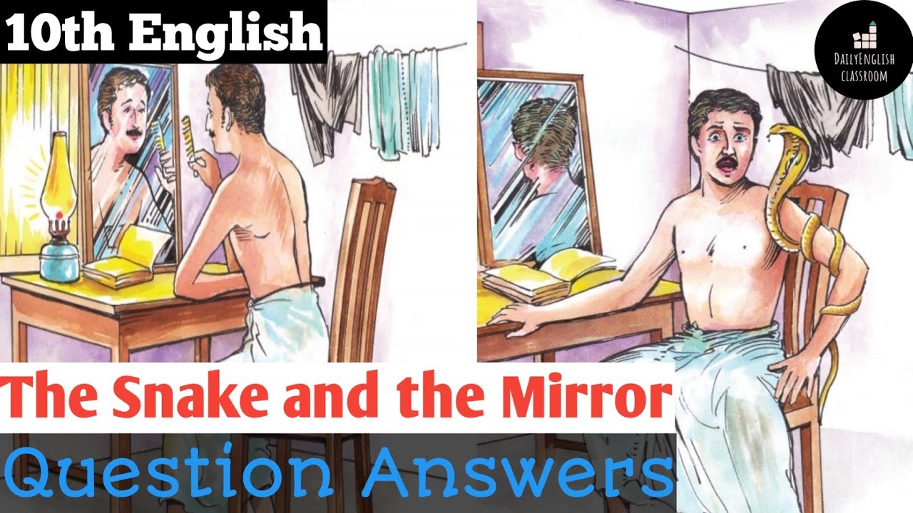 10th English|Unit 1| The Snake and the Mirror|Textual questions and answers|DailyEnglish Classroom