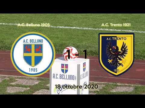 5a campionato, stagione 2020-2021: Highlights A.C. Belluno vs A.C. Trento 1 - 1