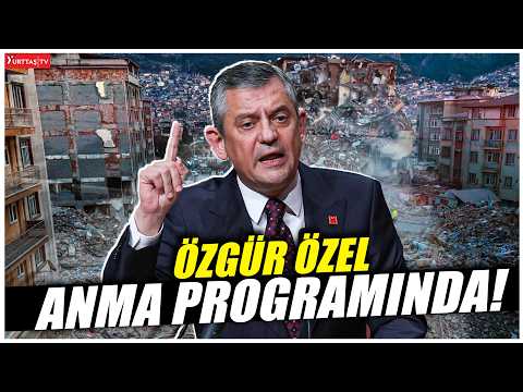 Özgür Özel, Malatya’da depremde hayatını kaybedenleri anma programında Erdoğan’a yanıt verdi!