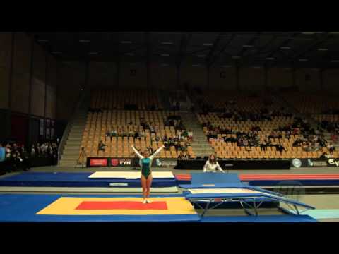 THOMAS Braida (AUS) - 2015 Trampoline Worlds - Qualification Double Mini Routine 1