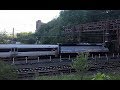 NJ TRANSIT Alsthom Power Led Commuter Heads Into Palisade Tunnels From Hoboken NJ