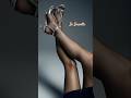 Silky Smooth Shiny Sheer Black Pantyhose Nylons Stockings Tights Silver Sandal Heels Sexy Legs