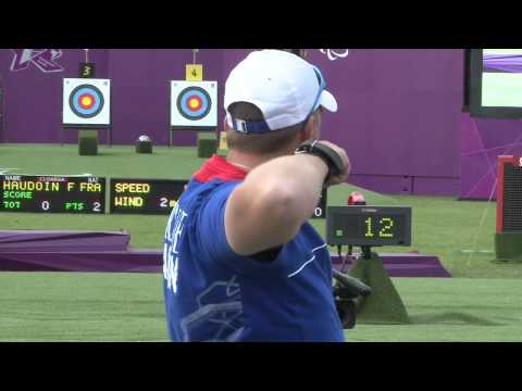 Archery - Hanci (TUR) v Larsson (SWE) and Kascak (SVK) v Haudoin (FRA) - Men's Ind. Comp. Open