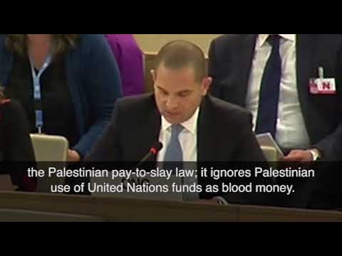 נאומו של מיכה אבני במועצת זכויות האדם של האו"ם בחודש מרץ 2018